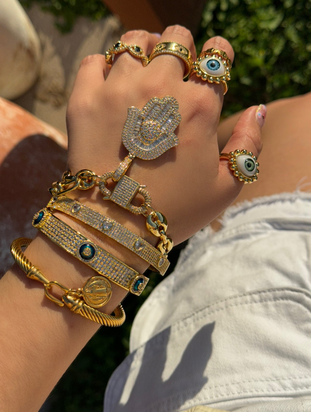 Gold Bracelets & Rings