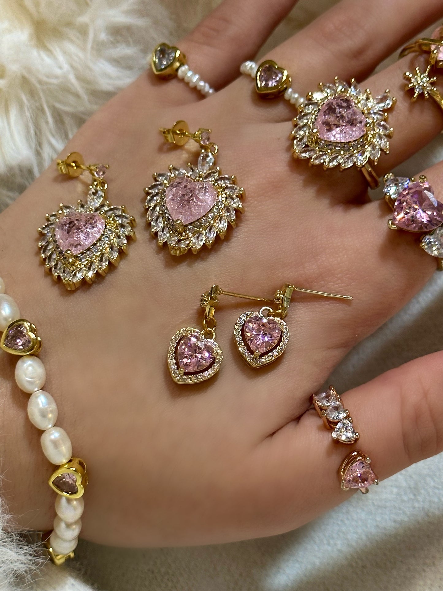 Earrings & Rings (Sold Separately)