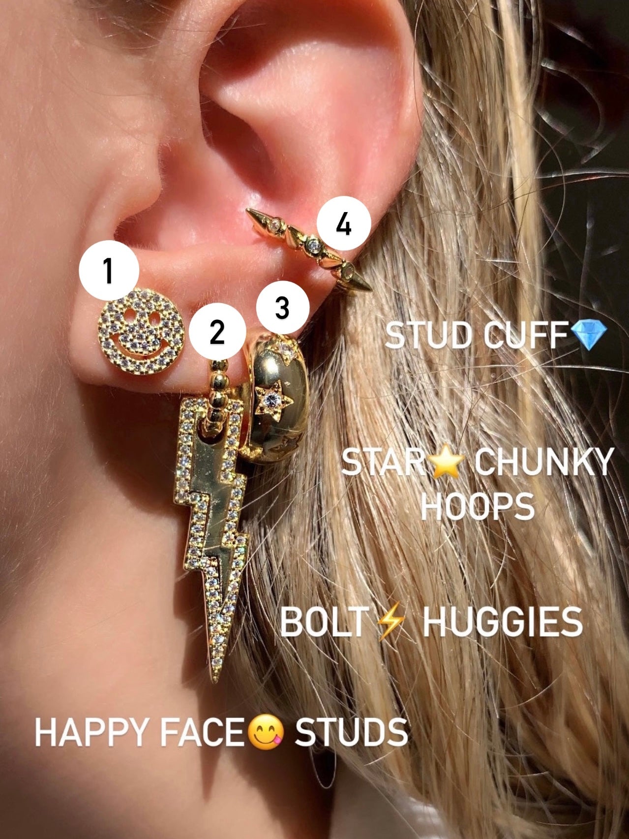 Earrings (Sold Separately)