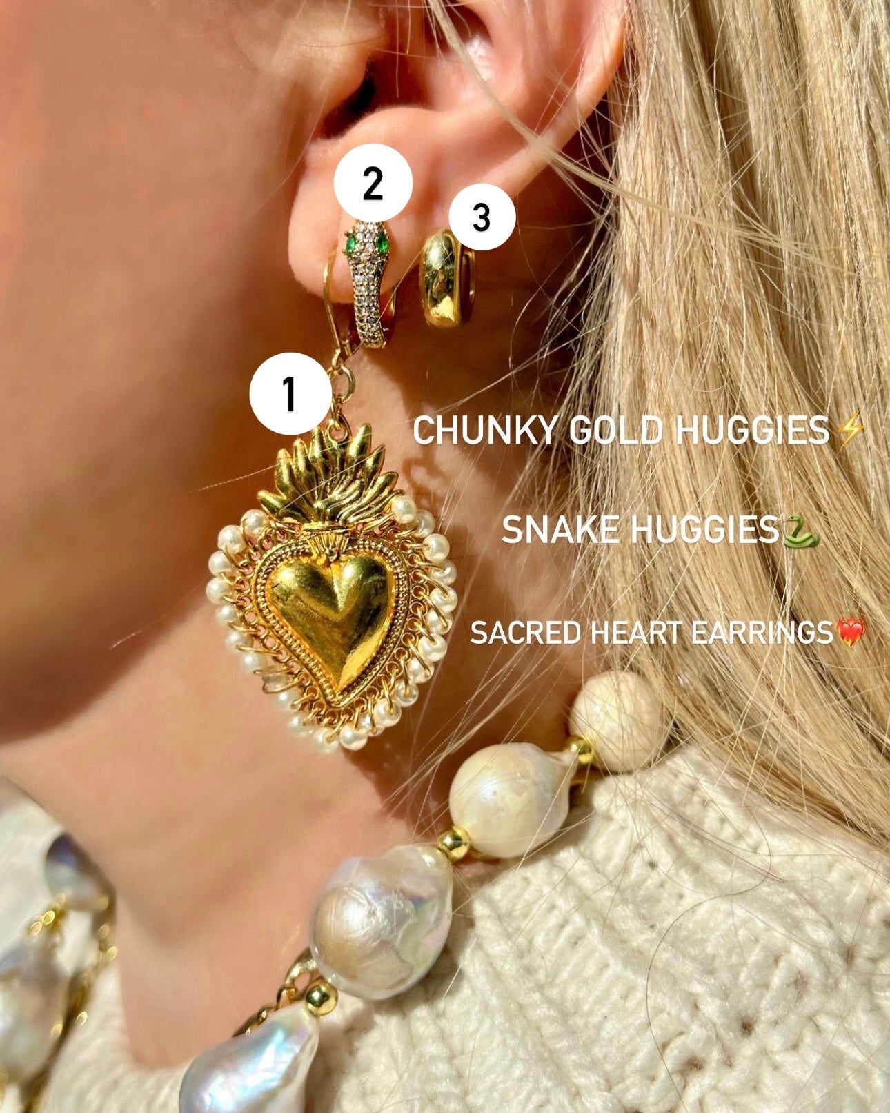 Earrings (Sold Separately)