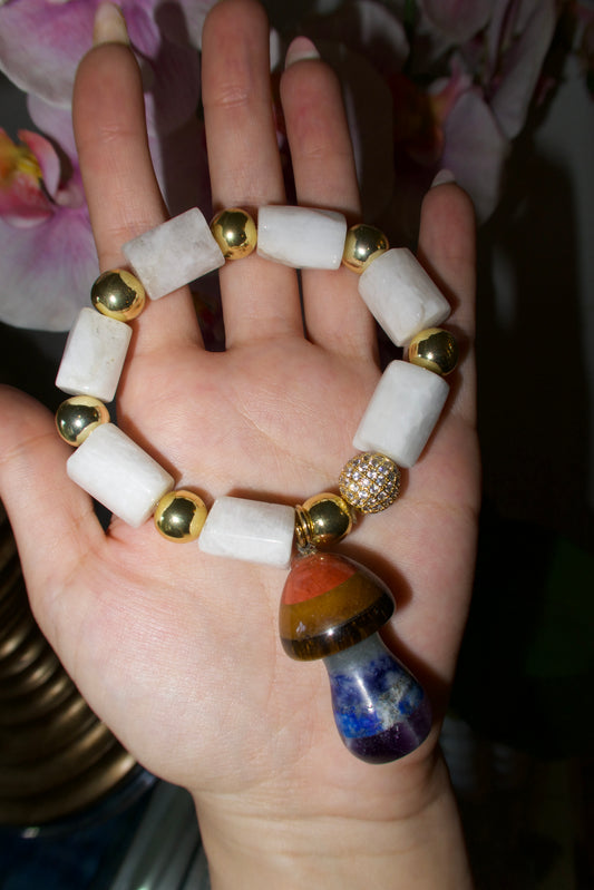 Stone Mushroom Bracelet