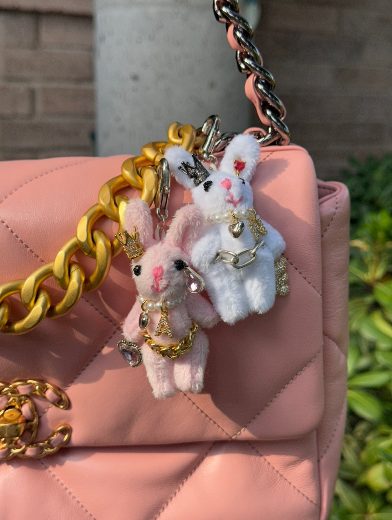 Lucky Bunny Purse Charms Keychains