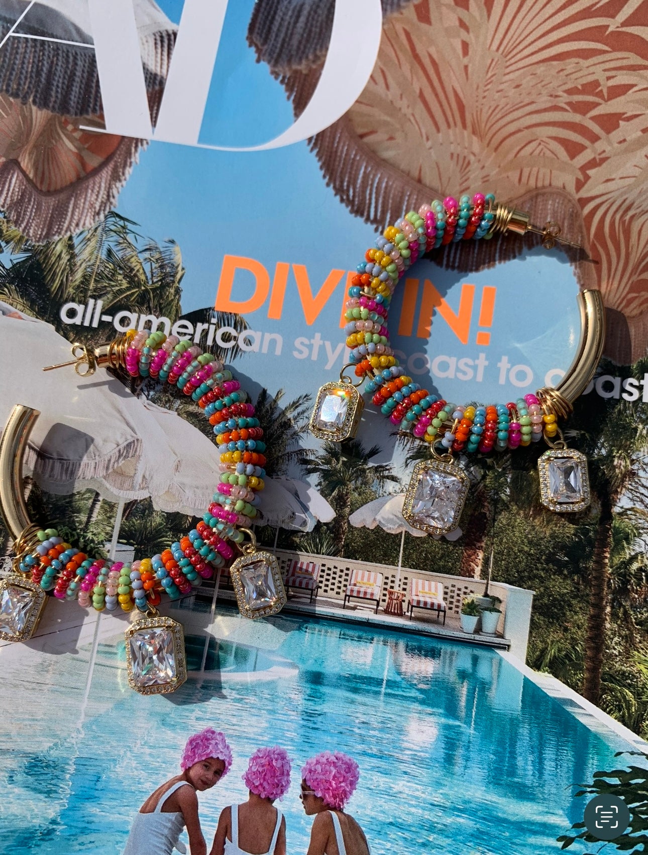 Fun Colorful Big Hoops