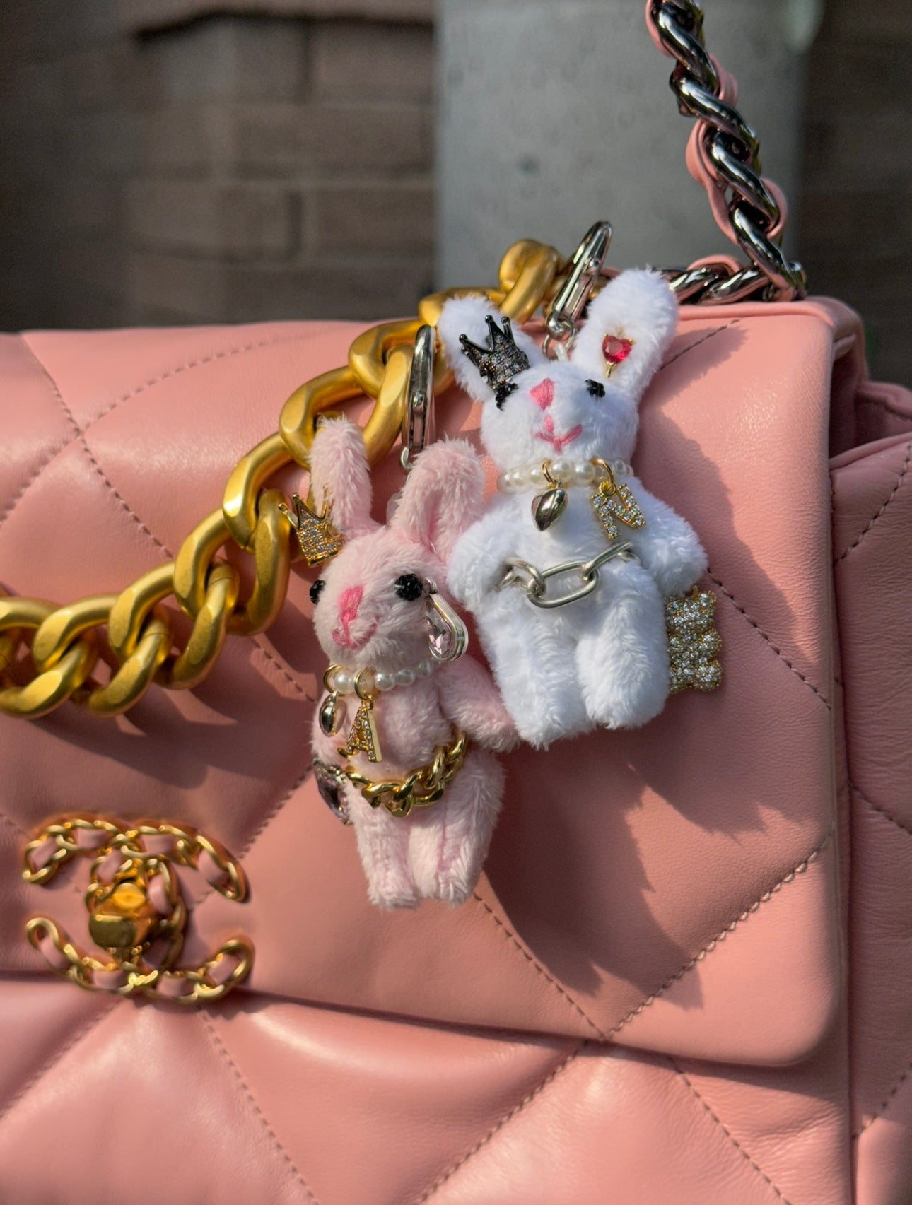 Lucky Bunny Purse Charms/Keychains
