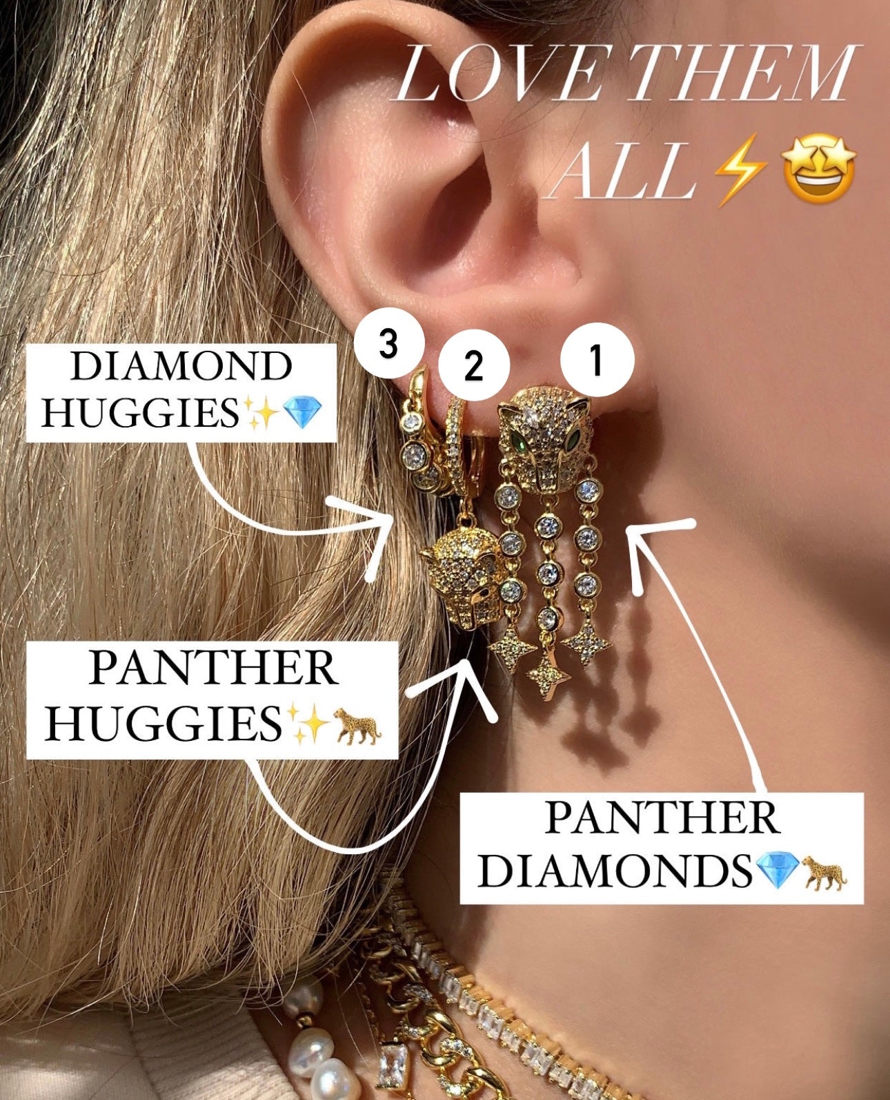 Earrings (Sold Separately)