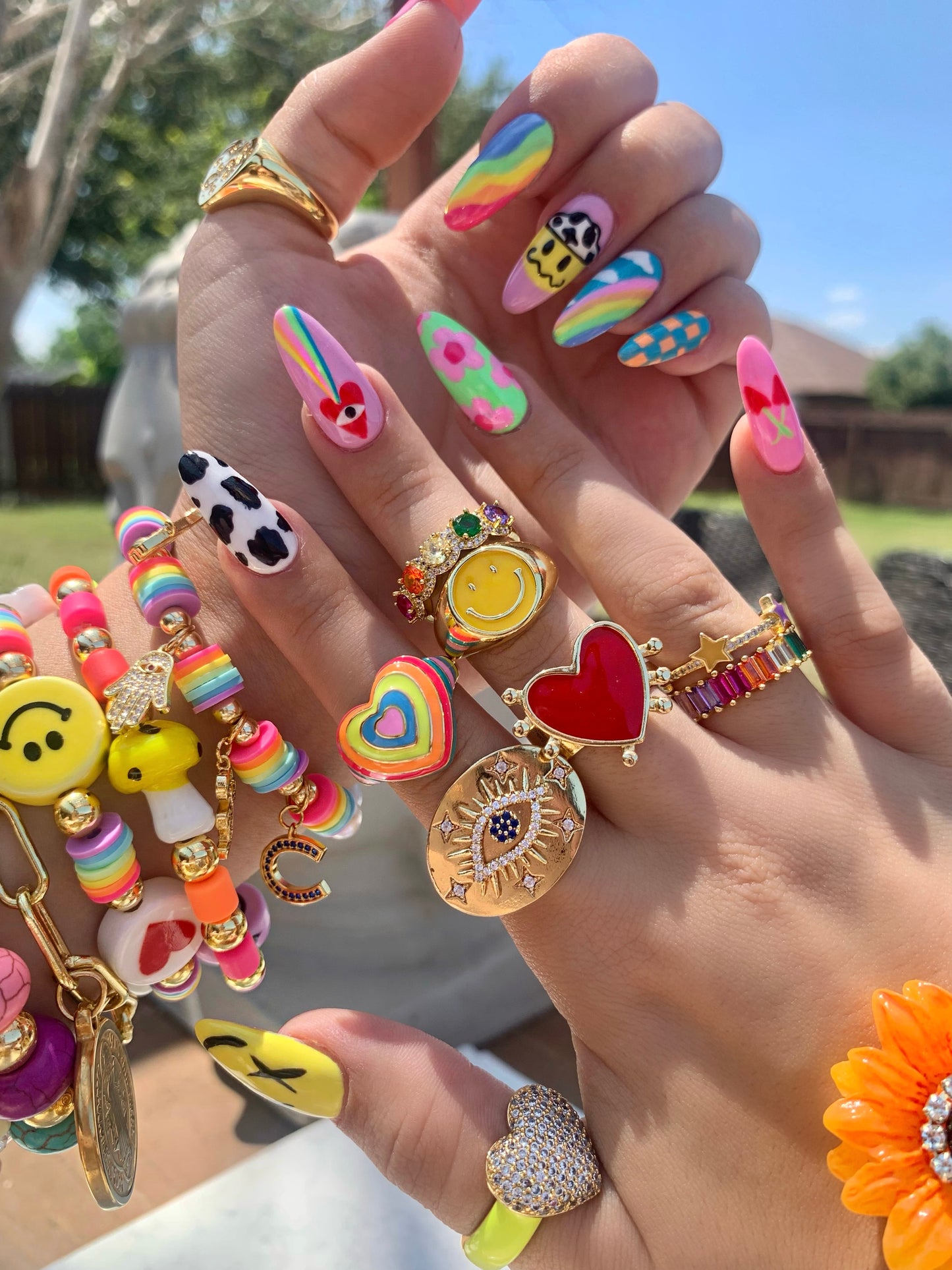 Colorful Bracelets & Rings
