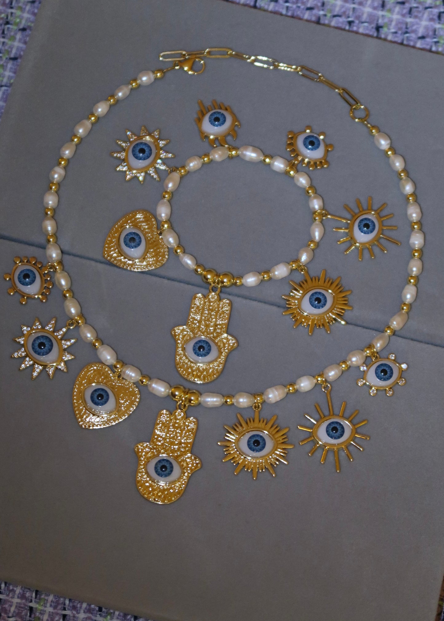 Lucky Eyes Necklace & Bracelet