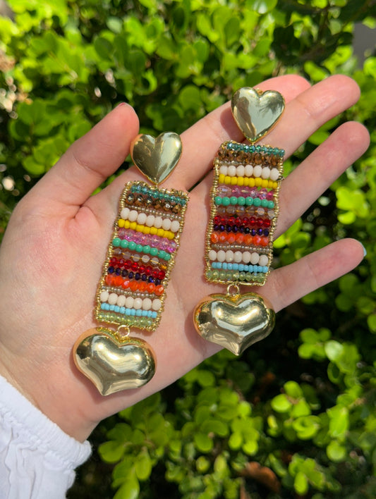 Colorful Crystals XL Earrings