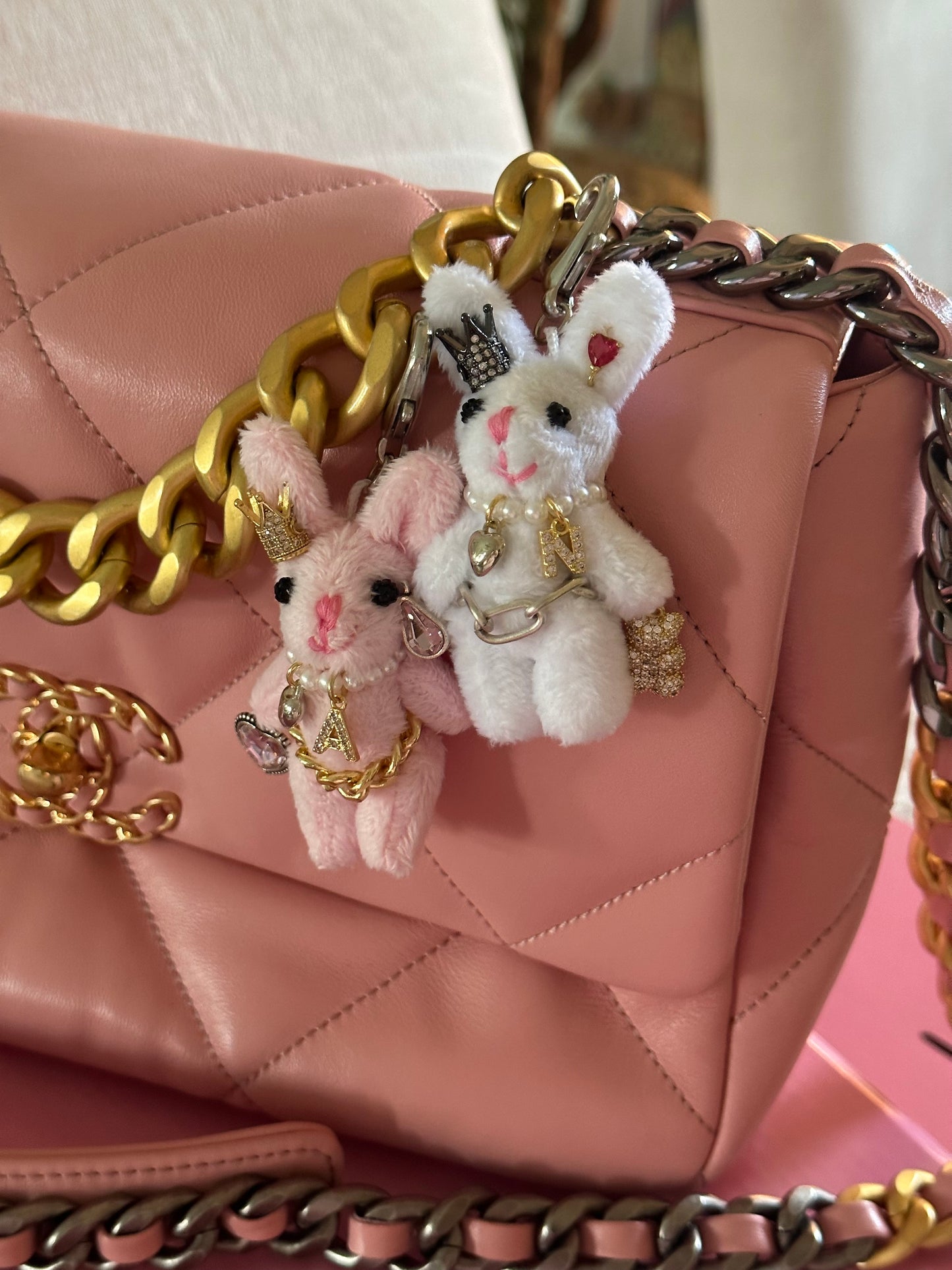 Lucky Bunny Purse Charms/Keychains