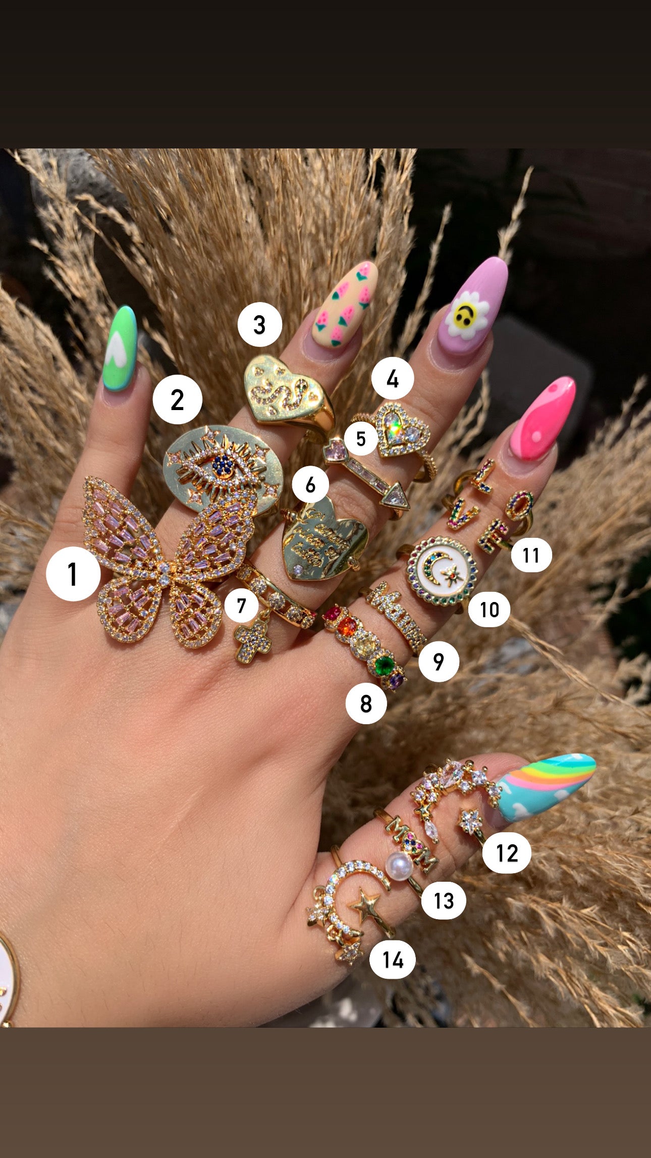 Rings (Sold Separately)