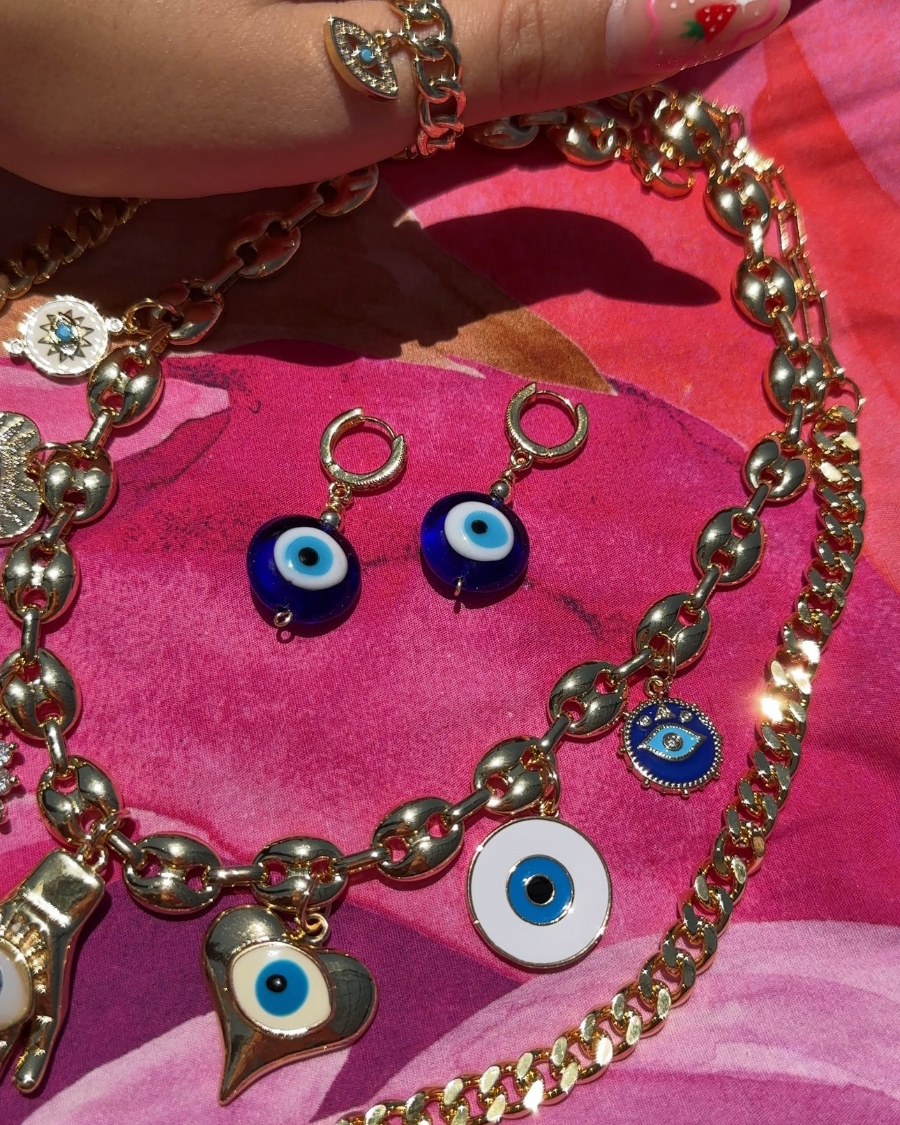 Murano Glass Eye Earrings