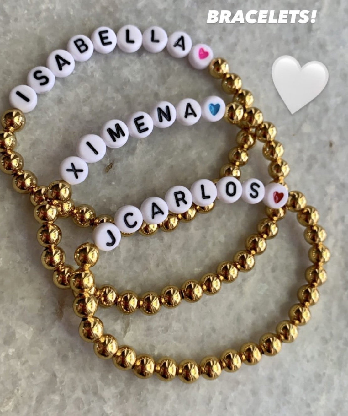 Personalized Big Gold Bracelet