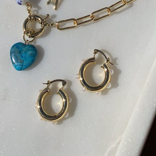 Pearl Hoops