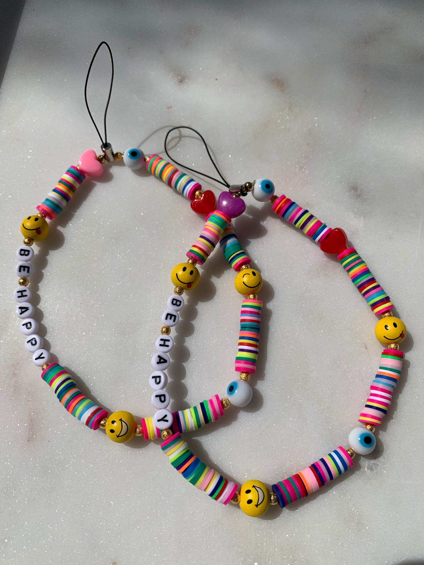 Be Happy Phone Charm