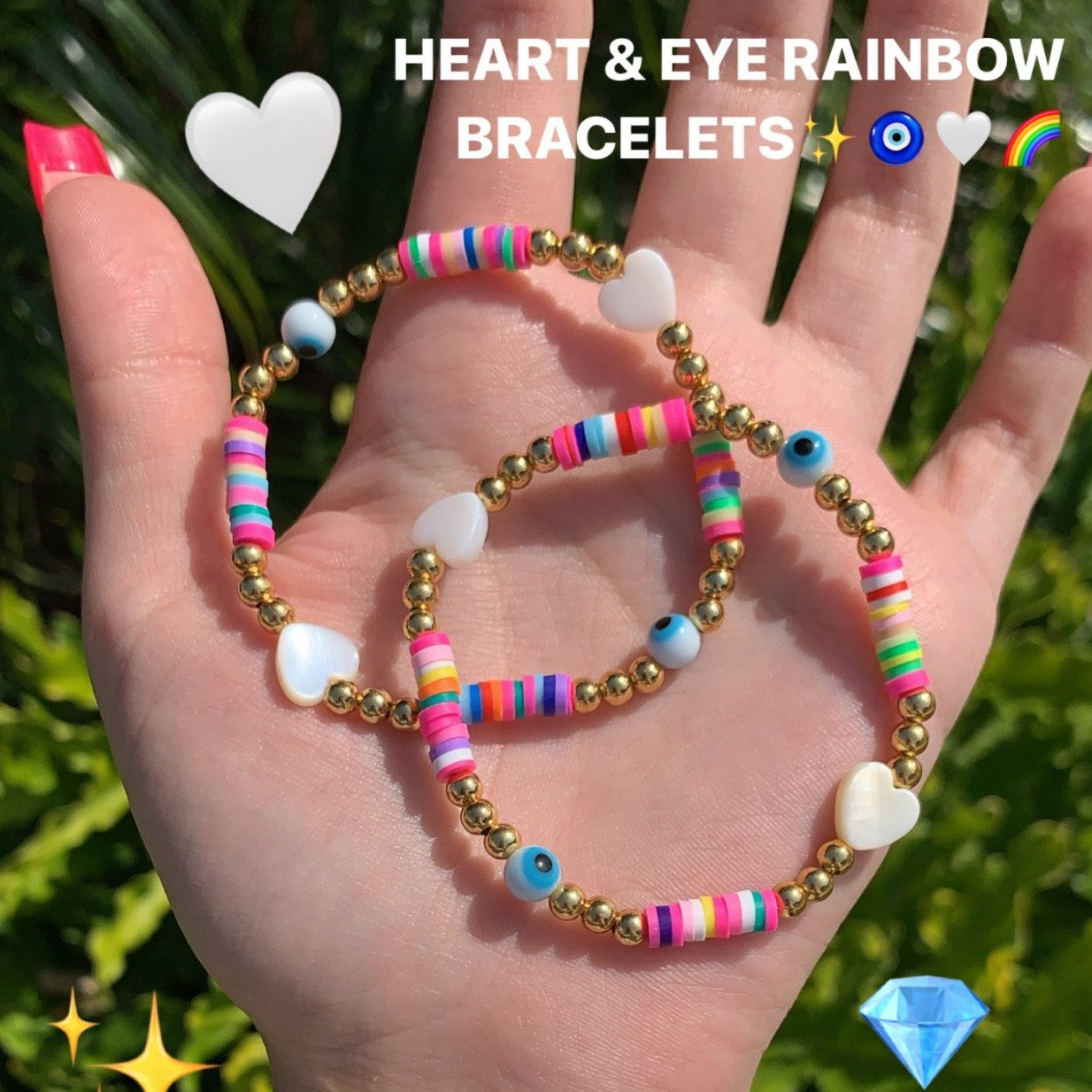 Hearts & Eyes Color Bracelet