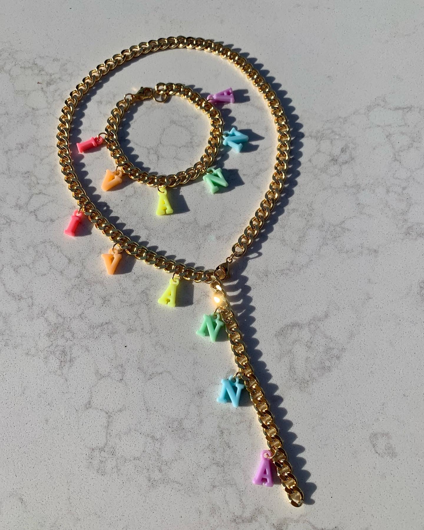 Drippin’ Rainbows on Cuban Chain