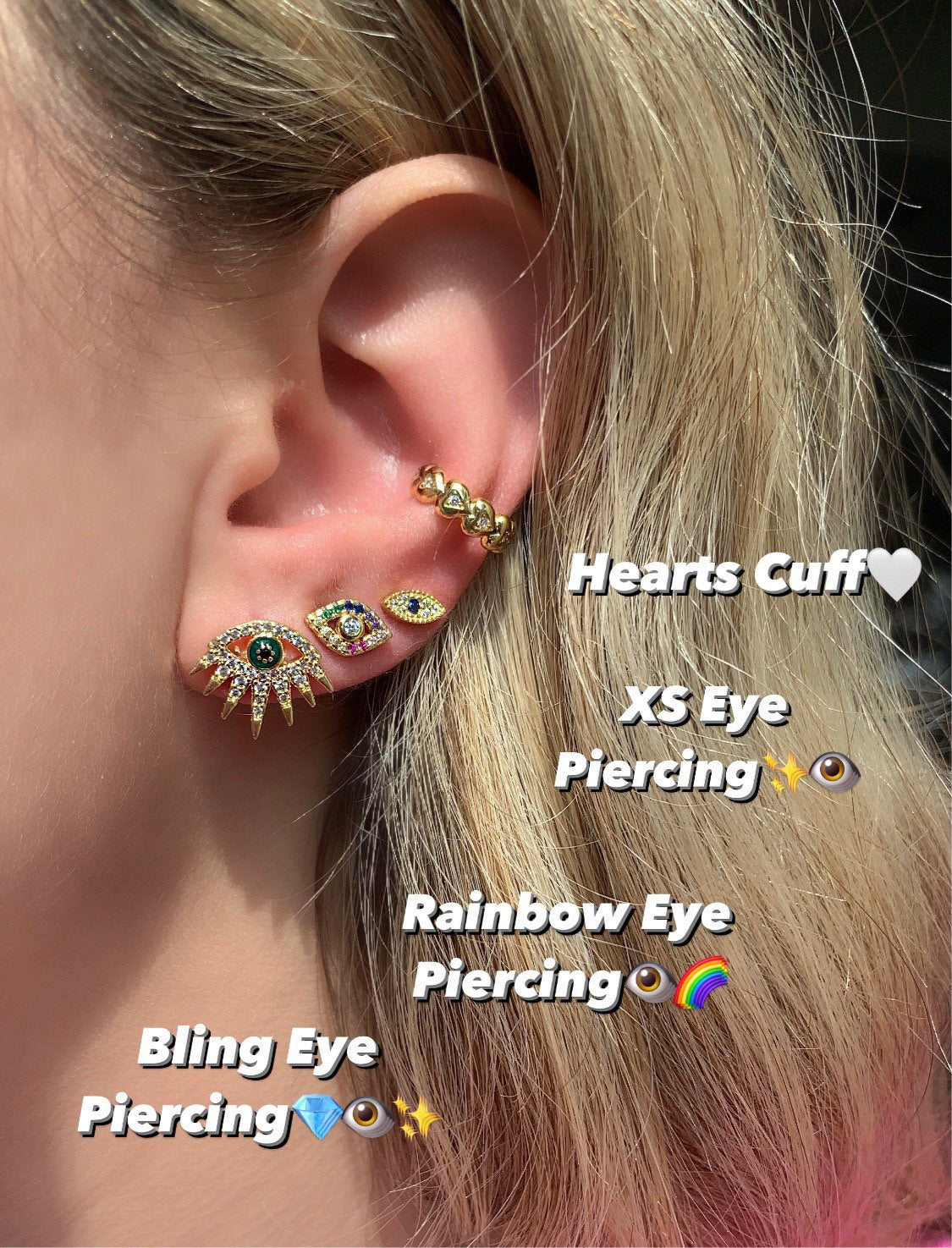 Eye Piercings (Each pair sold separately)