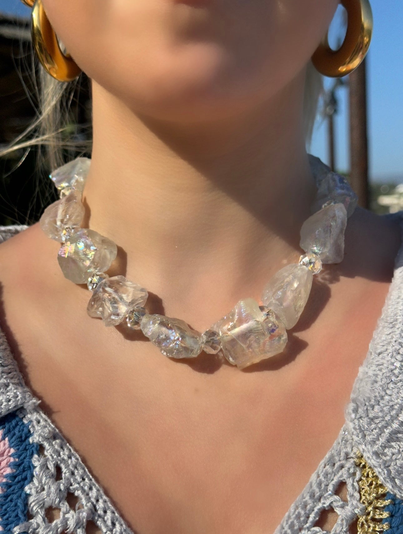 Chunky Quartz Necklace