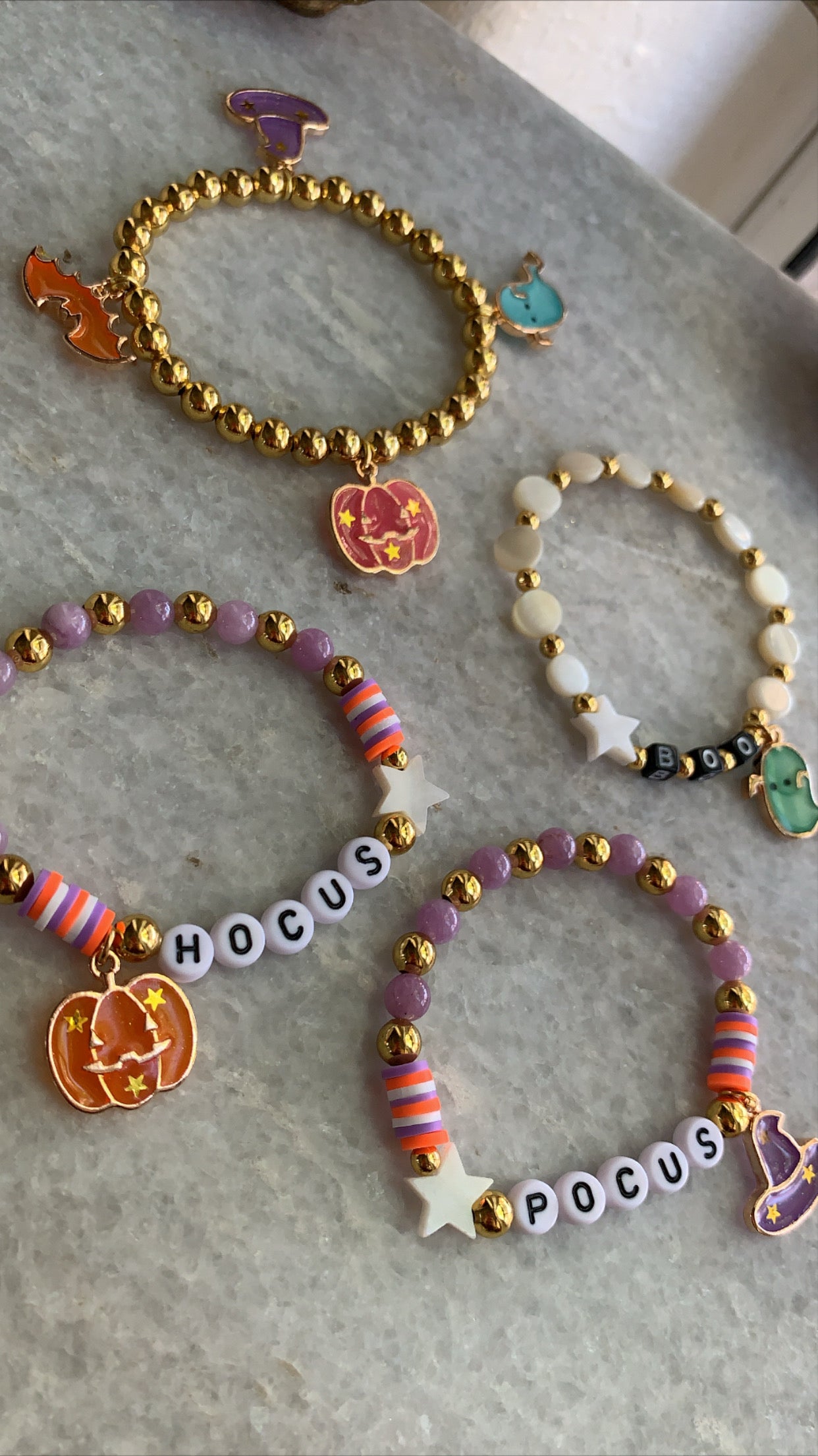 Hocus Pocus Spooky Bracelets (Sold Separately or as Set)