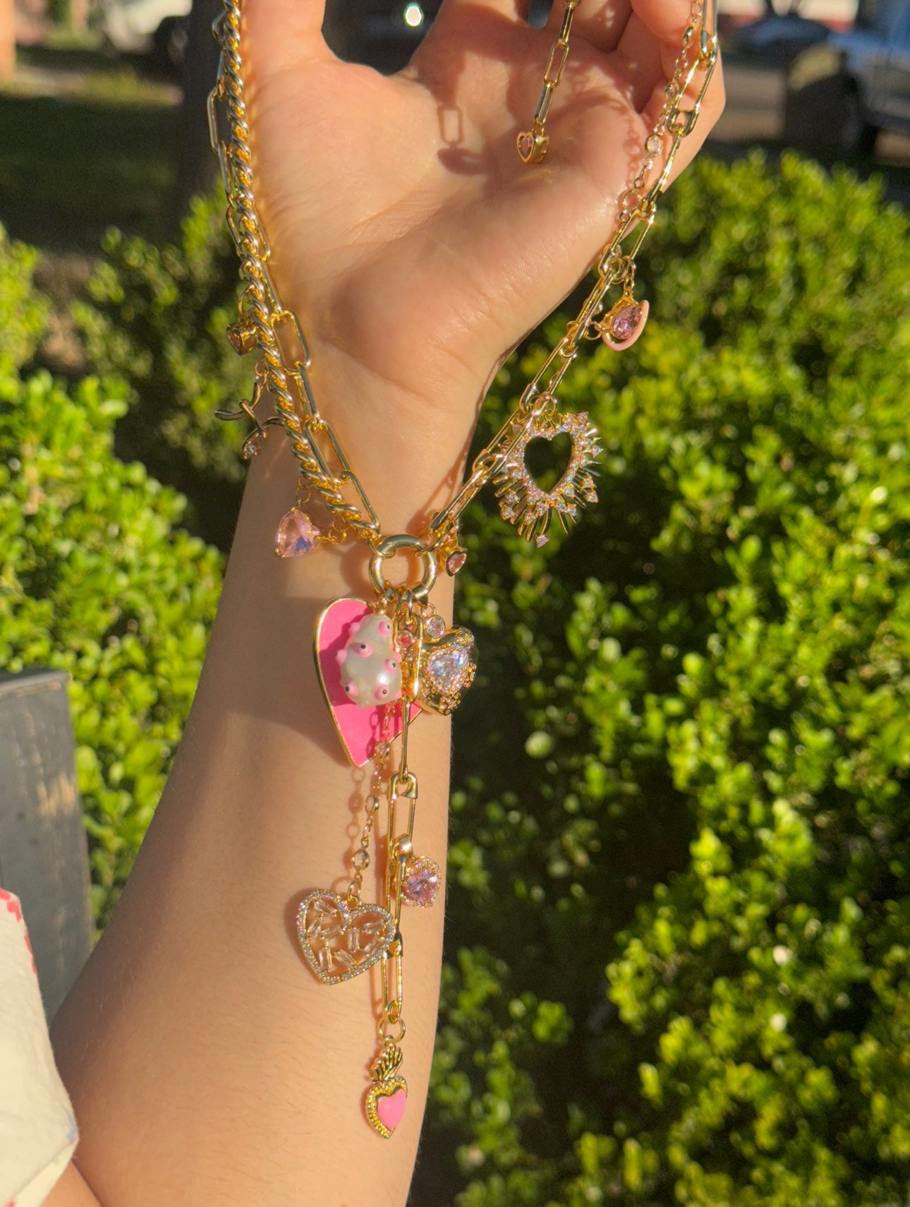 Pink Lover Chunky Zodiac Necklace