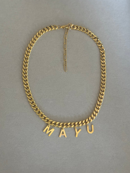 Personalized Chunky Cuban Chain Necklace