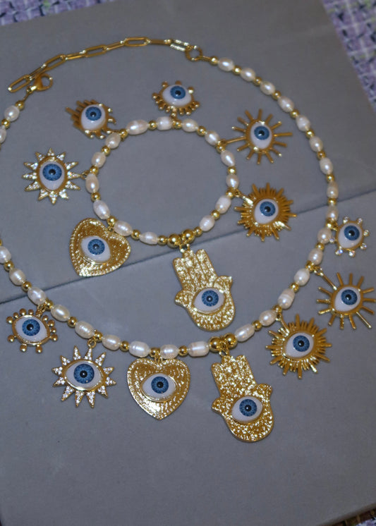 Lucky Eyes Necklace & Bracelet