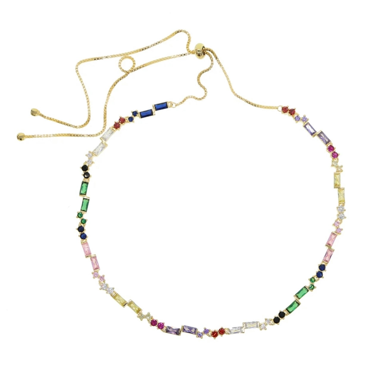 Rainbow Diamonds Necklaces (Sold Separately)