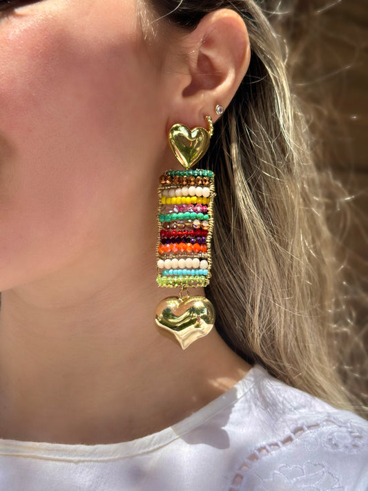 Colorful Crystals XL Earrings