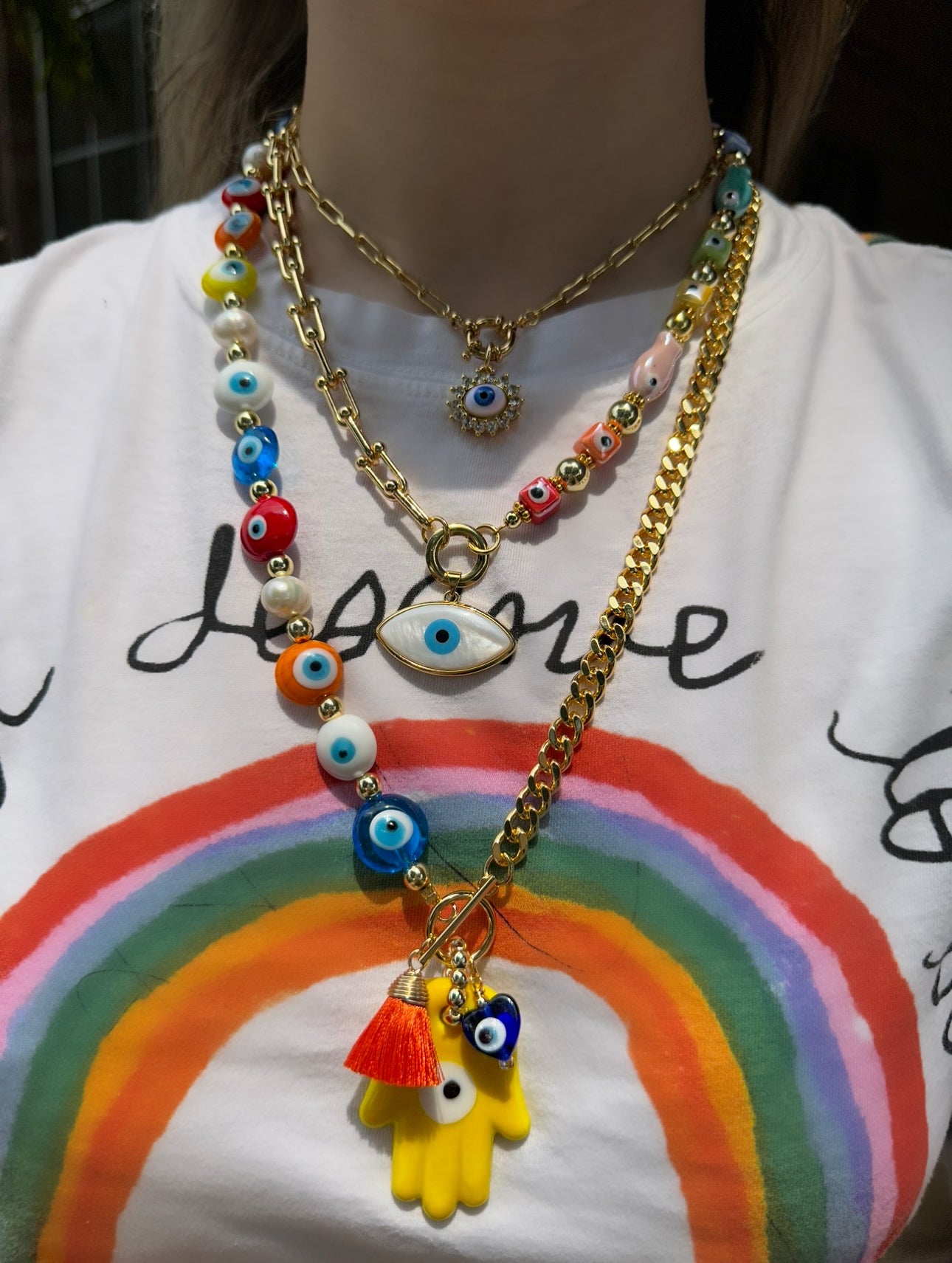 Colorful Eye Necklaces