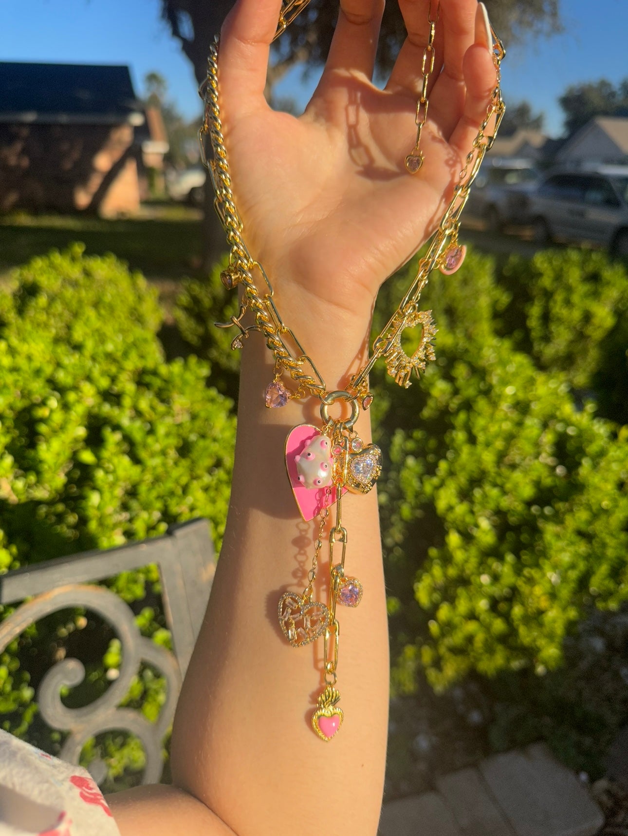 Pink Lover Chunky Zodiac Necklace