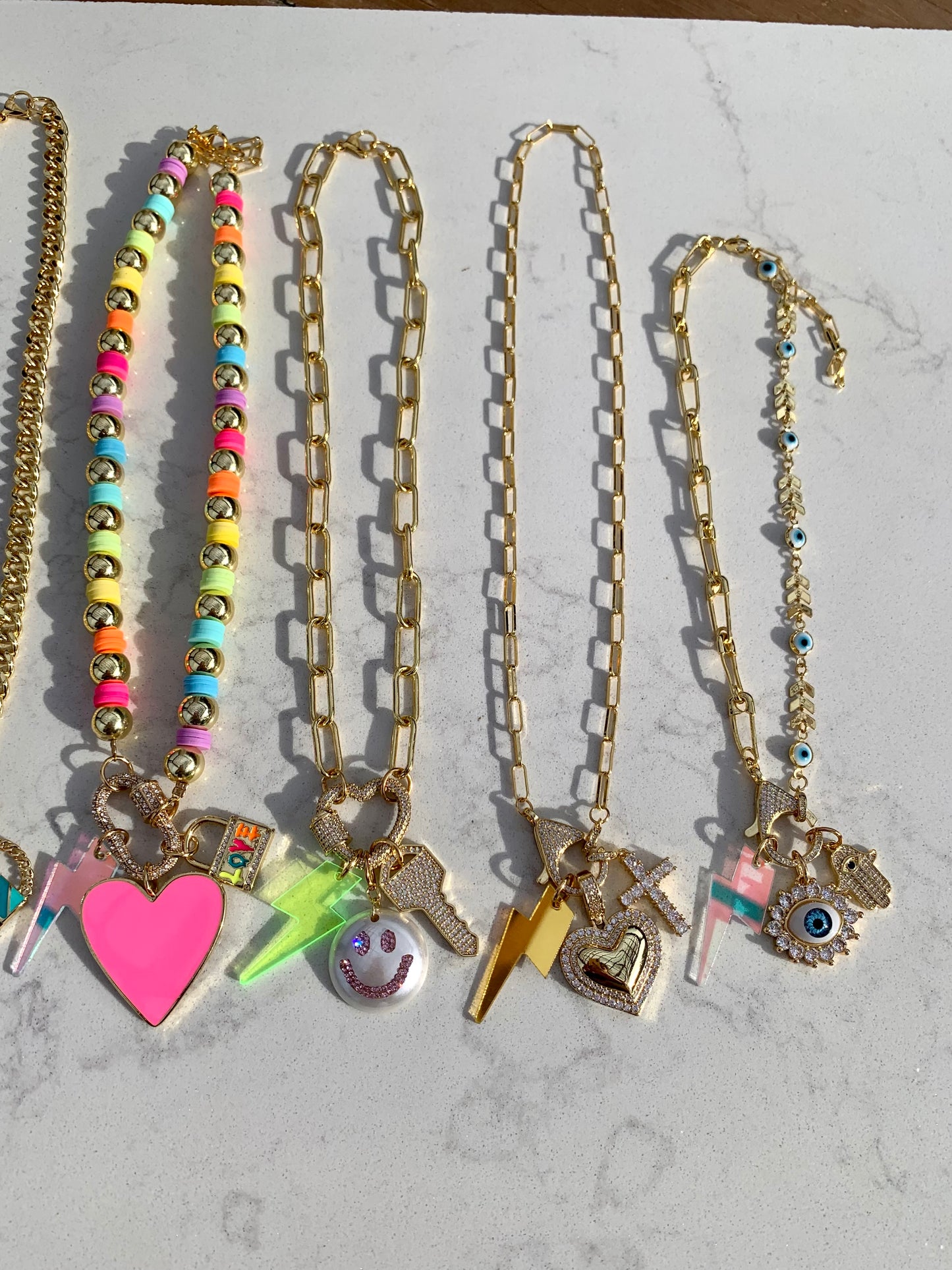 Charm Necklaces (Sold Separately)