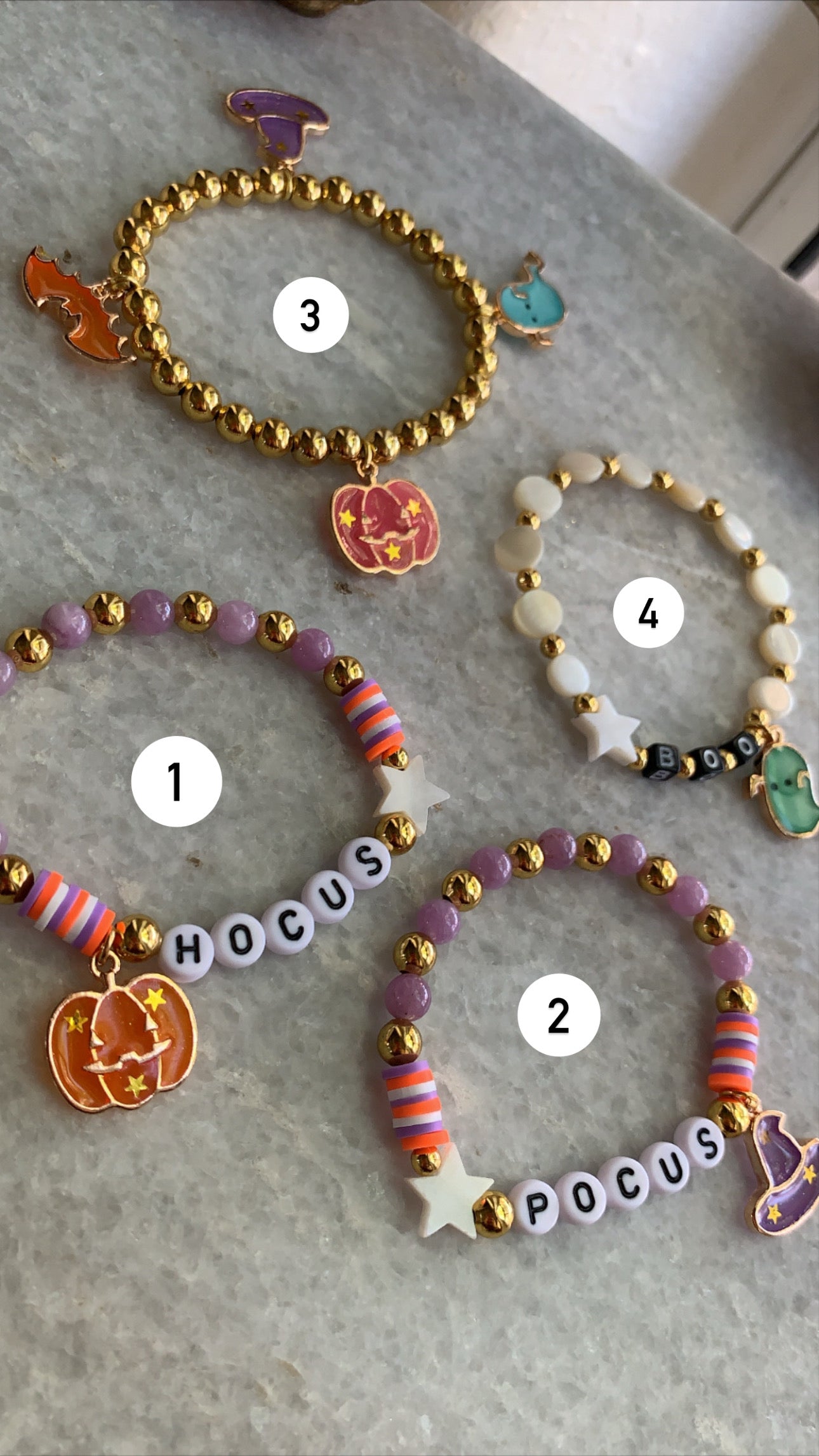 Hocus Pocus Spooky Bracelets (Sold Separately or as Set)