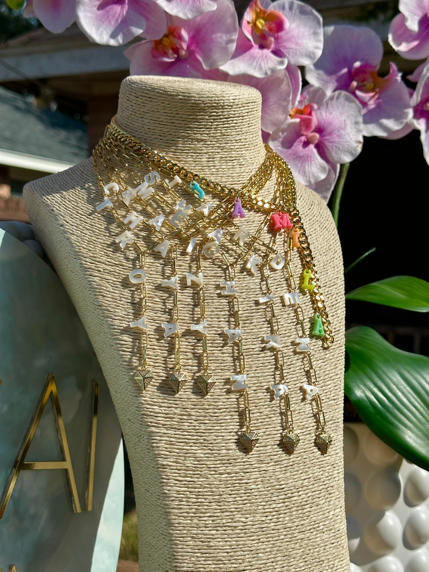 Mother of Pearl Personalized Lariat