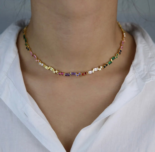 Rainbow Diamonds Necklaces (Sold Separately)