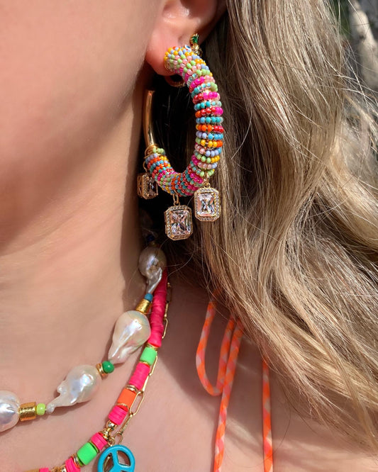Fun Colorful Big Hoops