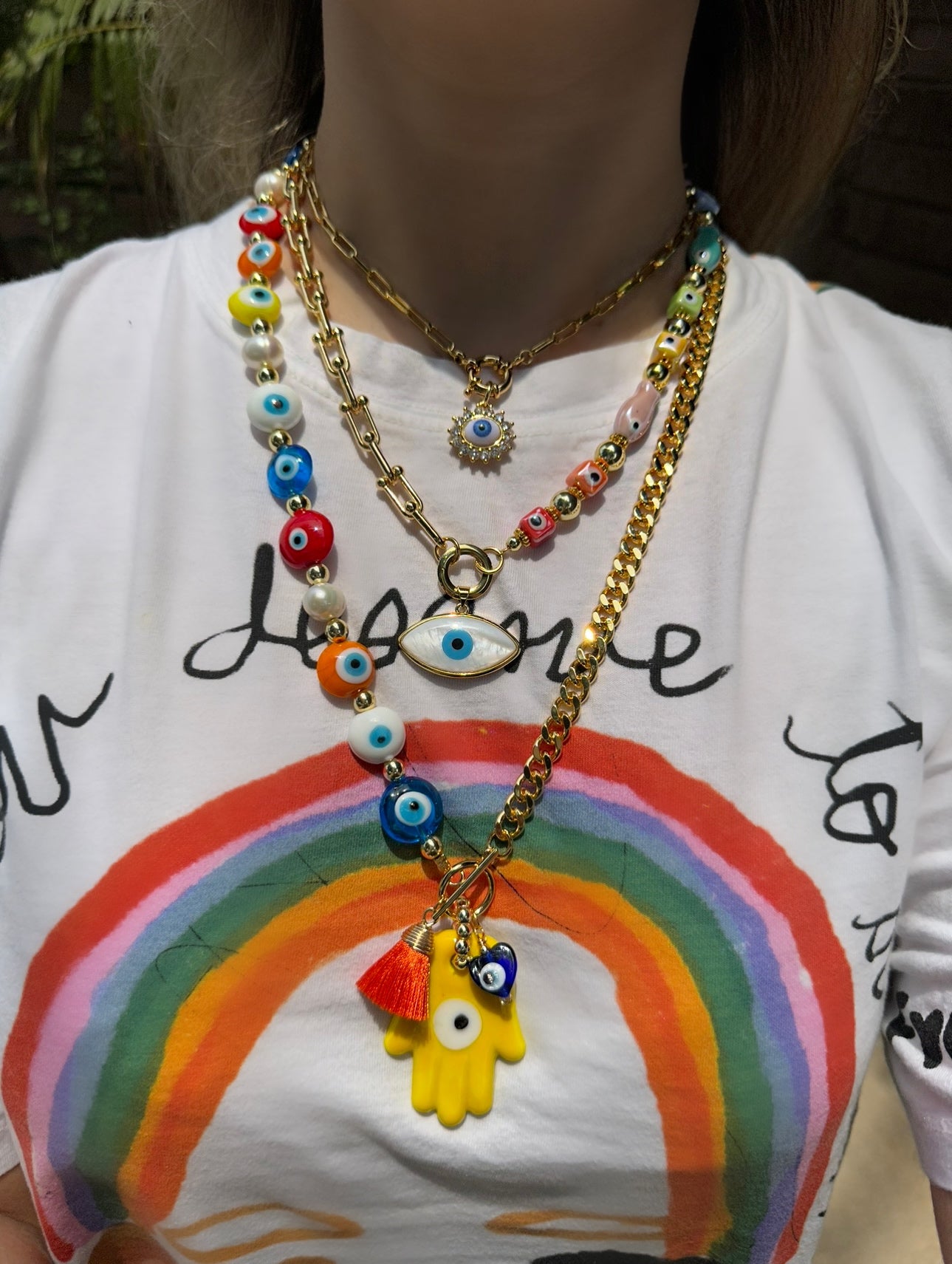 Colorful Eye Necklaces