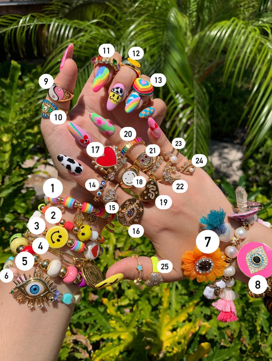 Colorful Bracelets & Rings