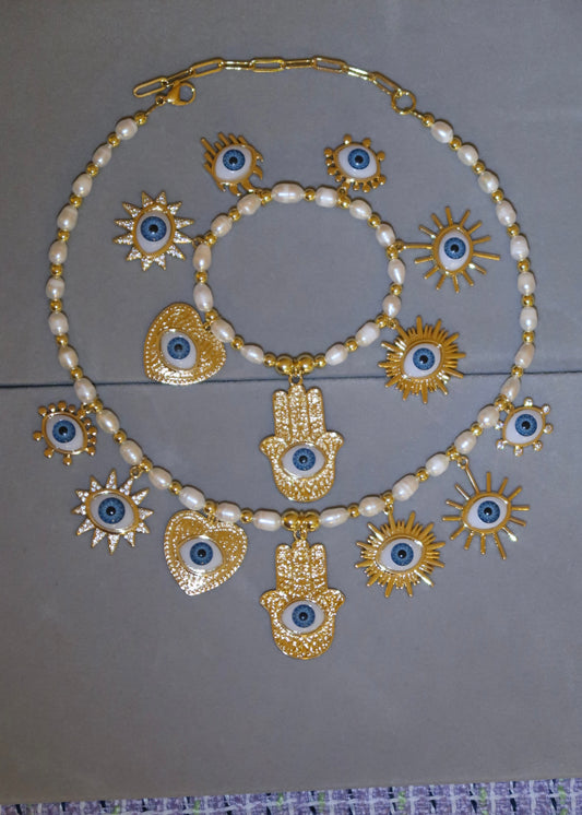Lucky Eyes Necklace & Bracelet