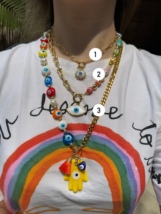 Colorful Eye Necklaces