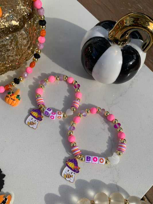 Pink Boo Braceletđź‘»