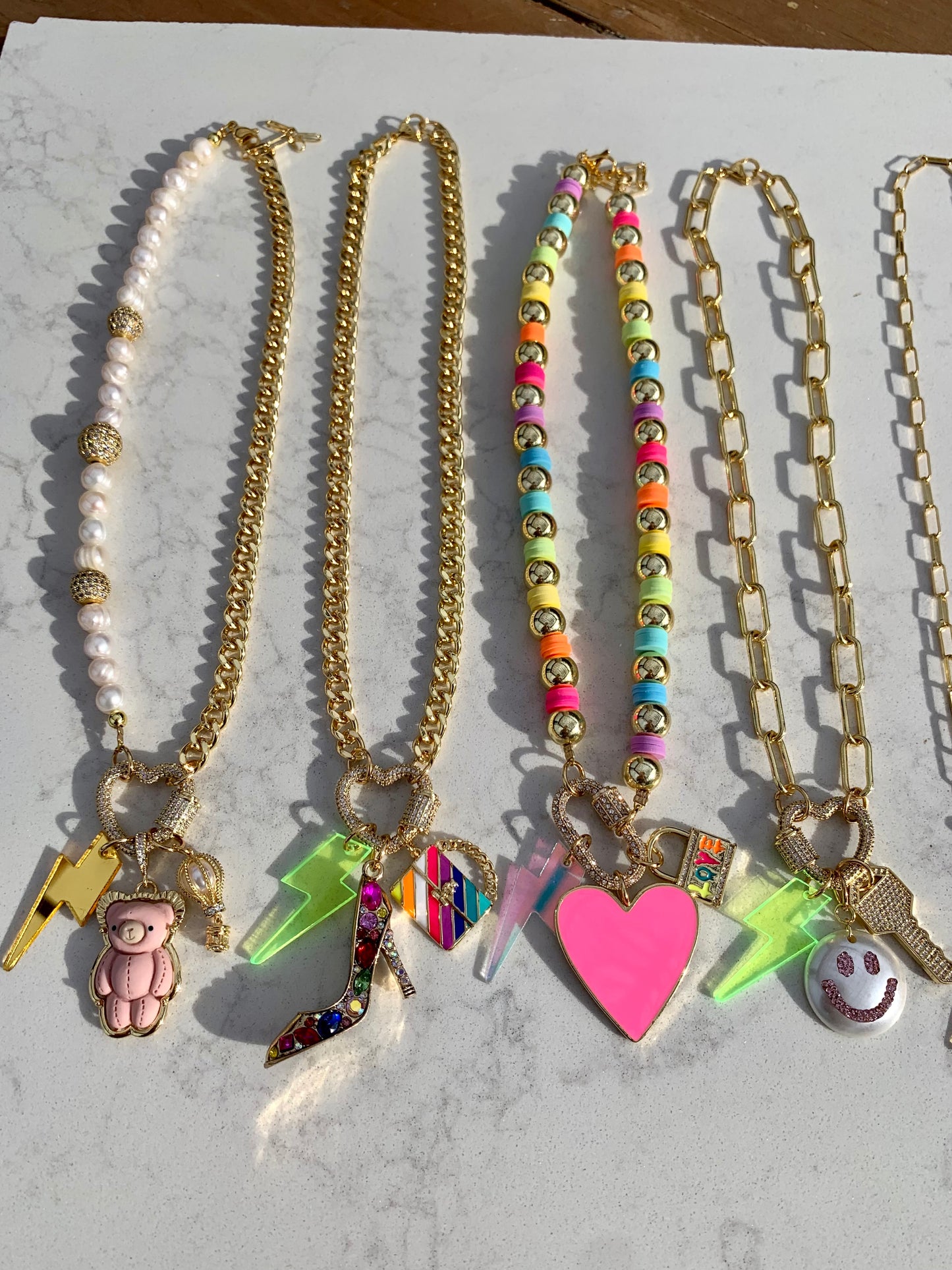 Charm Necklaces (Sold Separately)