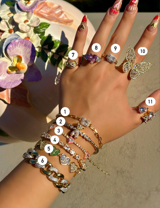 Bracelets & Rings (Sold Separately)