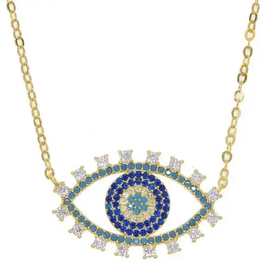 Sparkly Eye Necklace