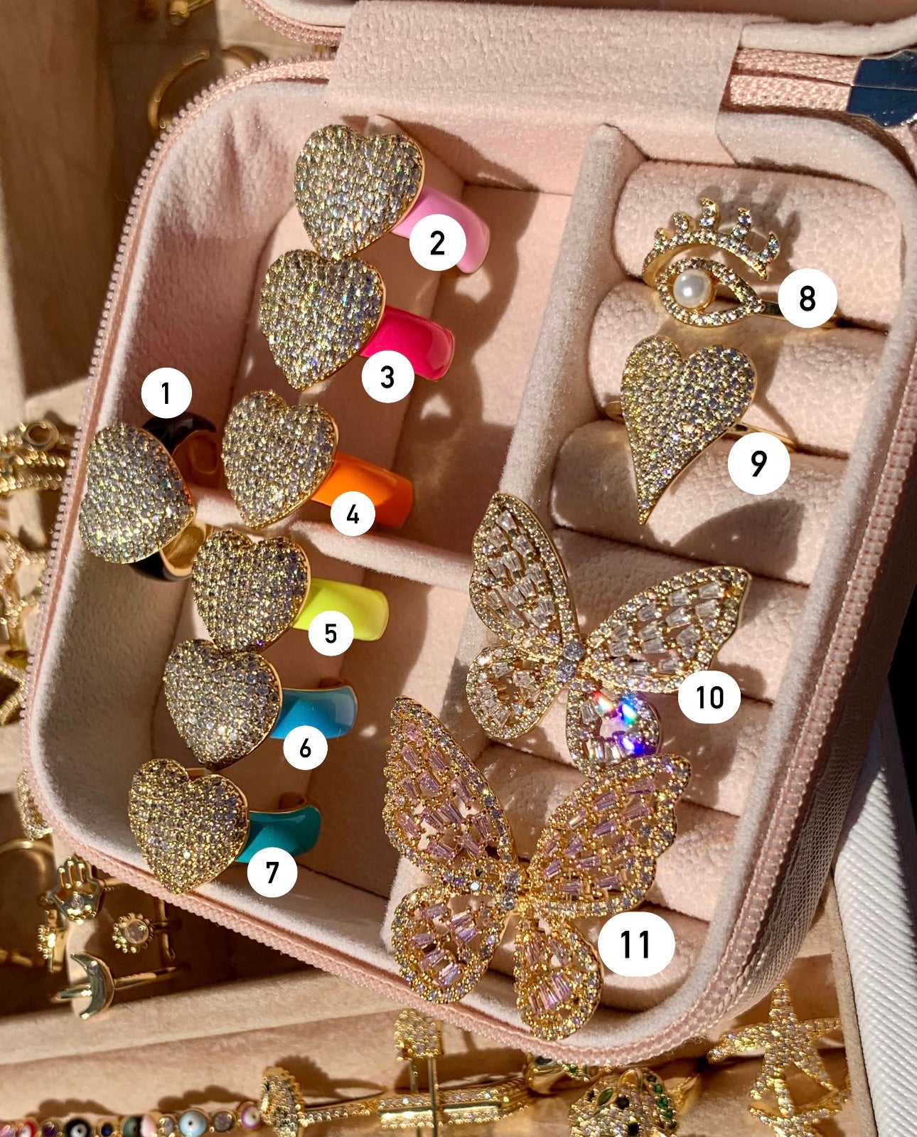 Sparkly Rings