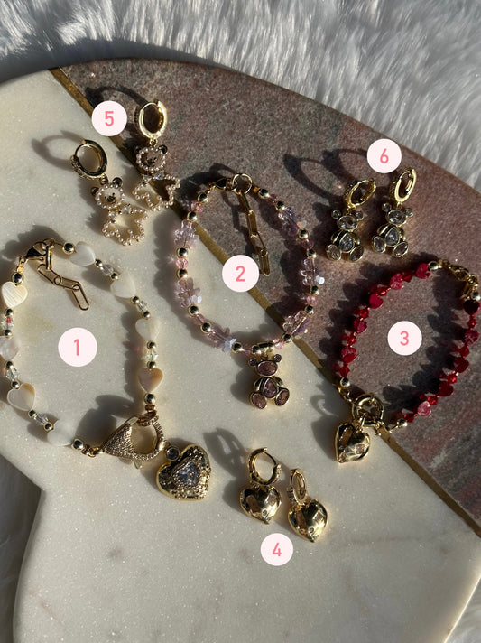 Bracelets & Earrings (Sold Separately)