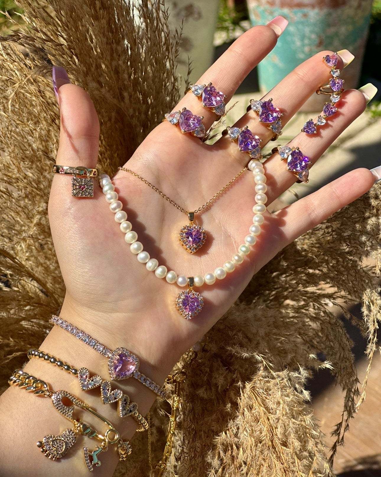 Pink Heart Set (Each Item Sold Separately)