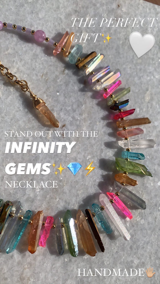 Infinity Gems Necklace (1 pcs)