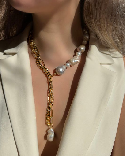 Baroque Pearls Lariat