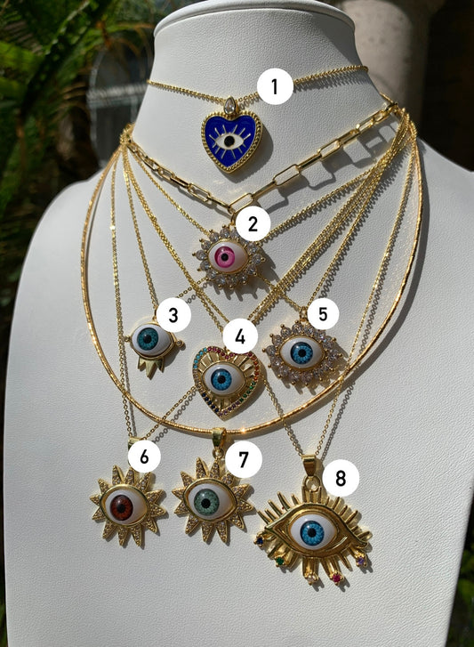 Eye Necklaces (Sold Separately)