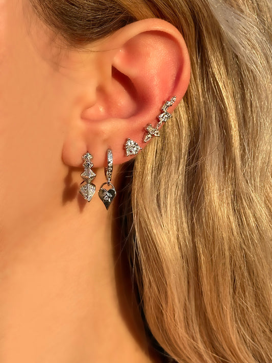 Silver Earrings (Sold Separately)